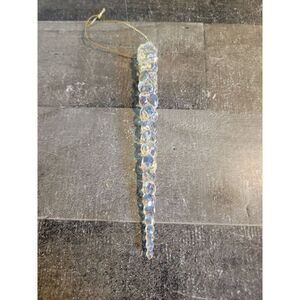 Shiny holographic icicle ornaments Xmas ice Decor figure